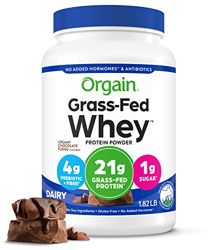 Orgain Whey Protein Powder, Creamy Chocolate Fudge - 21g Grass Fed Dairy Protein