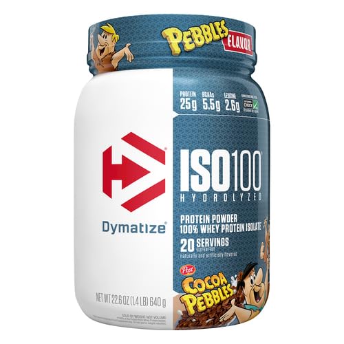 Dymatize ISO100 Hydrolyzed Protein Powder, 100% Whey Isolate Protein, 25g of Protein