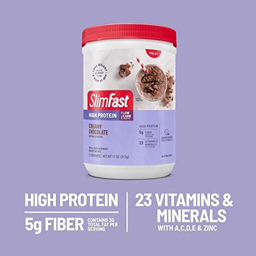 SlimFast High Protein Meal Replacement Shake Powder, 12 Servings (Pack of 2) , Advanced