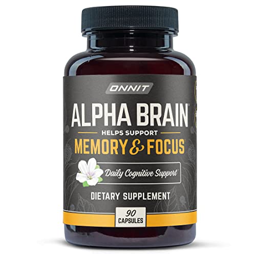 Onnit Alpha Brain Premium Nootropic Brain Supplement, 90 Count, for Men & Women