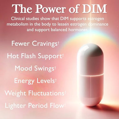 Amy Suzanne DIM Supplement - Menopause, PMS, and Hormonal Acne Support - Estrogen Metabolism