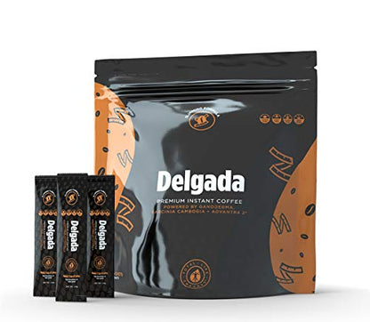 Total Life Changes Delgada Coffee Infused with Ganoderma Lucidum mushroom, 28 sachet