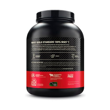 Optimum Nutrition Gold Standard 100% Whey Protein Powder, Strawberries & Cream