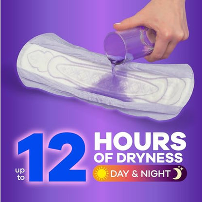 Always Discreet Adult Moderate Long Incontinence Pads, Up to 100% Leak-Free Protection, 54 Count