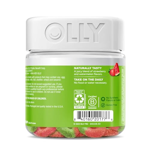 OLLY Fiber Gummy Rings, 5g Prebiotic Fiber, FOS (Fructo-oligosaccharides), Digestive Support