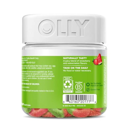 OLLY Fiber Gummy Rings, 5g Prebiotic Fiber, FOS (Fructo-oligosaccharides), Digestive Support