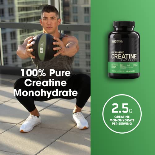 Optimum Nutrition Micronized Creatine Monohydrate Capsules, Keto Friend