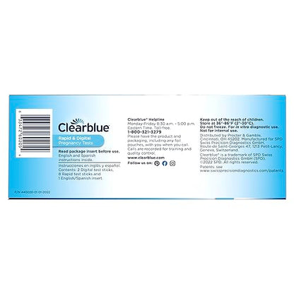 Clearblue Pregnancy Test Combo Pack, 10ct - Digital with Smart Countdown & Rapid