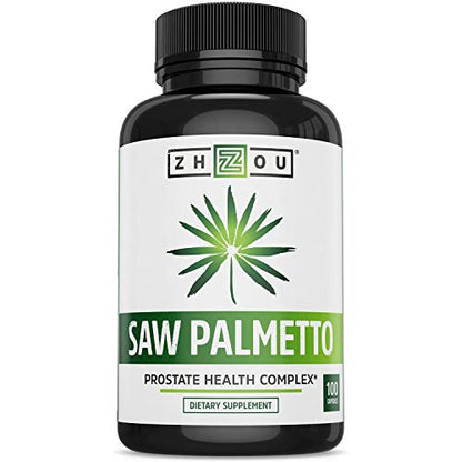 Zhou Nutrition Saw Palmetto Extract 500 mg, Prostate Health, Urinary Tract Support, DHT 