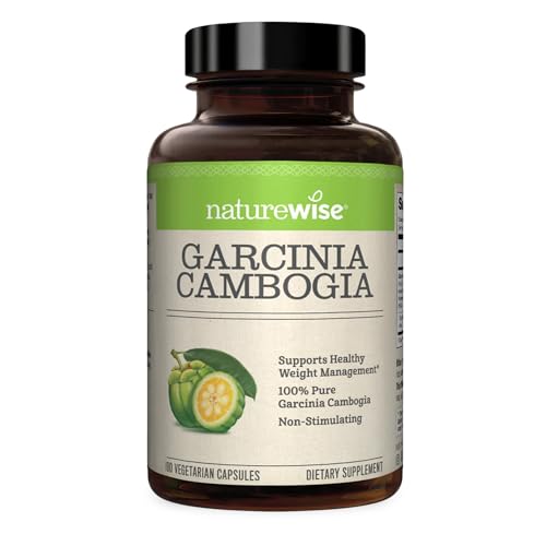 Naturewise Garcinia Cambogia with Pure Garcinia Cambogia Extract, 60% HCA Concentrati
