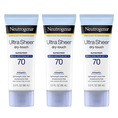 Neutrogena Ultra Sheer Dry-Touch Sunscreen Lotion, Broad Spectrum SPF 70 UVA/UVB