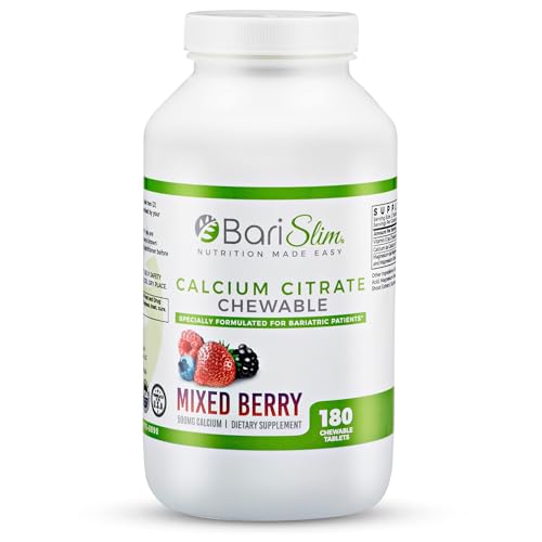 BariSlim Bariatric Calcium Citrate with Magnesium and Vitamin D Tabs - 500 mg of Calcium