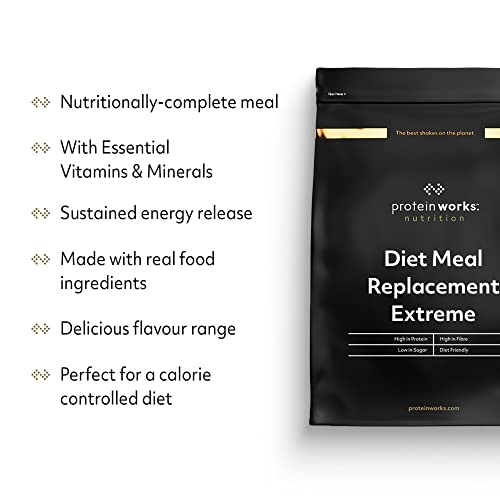 Protein Works - Diet Meal Replacement Extreme Shake, 200 Calorie Meal, High Protein Meal