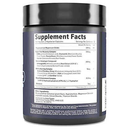 InnoSupps Night Shred | Night Time Fat Burner and Natural Sleep Support