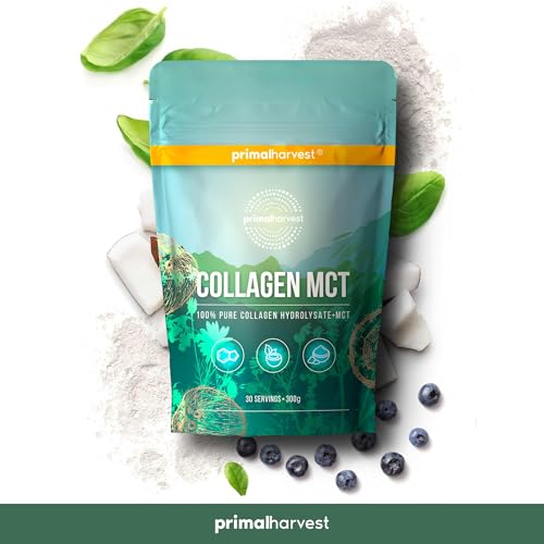 Collagen MCT by Primal Harvest - Powder Supplement with Type I and III