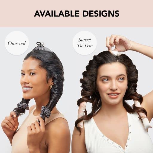 Kitsch Satin Heatless Curling Set - Overnight Hair Curlers to Sleep in, Heatless Curls