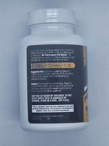 8K Thermogenic Fat Burner 5X | #1 New Weight Loss Supplement to Reduce Fat, Suppress Appetite