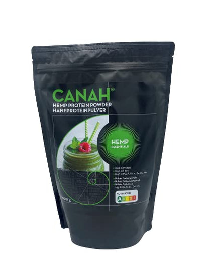 Canah® Natural Hemp Protein Powder 1 kg Vegan, High in Protein, Fibre, Omega 3 & Omega 6