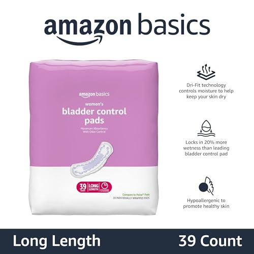 Amazon Basics Incontinence, Bladder Control & Postpartum Pads for Wome