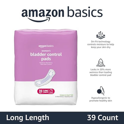 Amazon Basics Incontinence, Bladder Control & Postpartum Pads for Wome