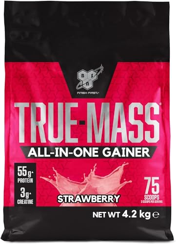 BSN True Mass All-In-One Gainer Protein and Carbohydrate Powder with Creatine