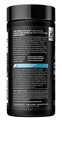 MuscleTech Clear Muscle Post Workout Recovery | Muscle Builder, 42 ct