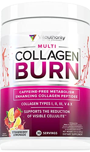 Multi Collagen Burn: Multi-Type Hydrolyzed Collagen Protein Peptides with Hyaluronic Acid