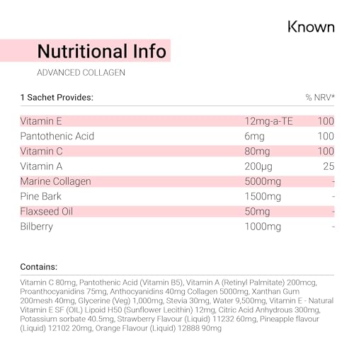 Advanced Collagen Supplement by Known Nutrition with Vitamin C | Liposomal Technology
