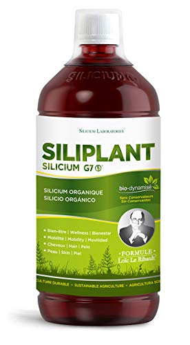 G7 Siliplant Improved Formula. Liquid Silica Supplement Collagen Booster, Strengthens Bones