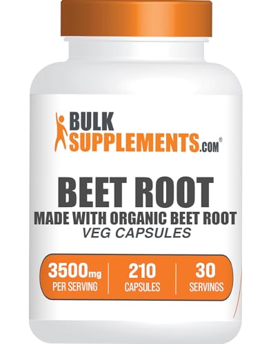 BULKSUPPLEMENTS.COM Beet Root Capsules - Beetroot Supplement, Beet Root Pills