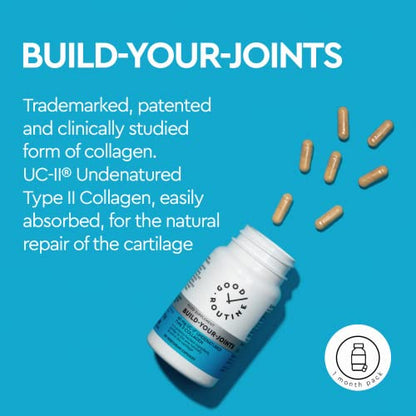 Build-Your-Joints (30 Vegetarian Capsules) - Knee Pain, Joint Pain, Pills, Treatment for Joints, Collagen