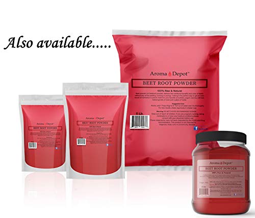 Beet Root Powder 8 oz. by Aroma Depot Raw & Non-GMO I Vegan & Gluten Free I Nitric Oxide Booster I Boost Stamina and Increases Energy I Immune System Booster I 100% Natural