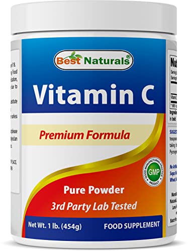 Best Naturals 100% Pure Vitamin C Powder 1 lb (454 Grams) Powder (Also Called Ascorbic 