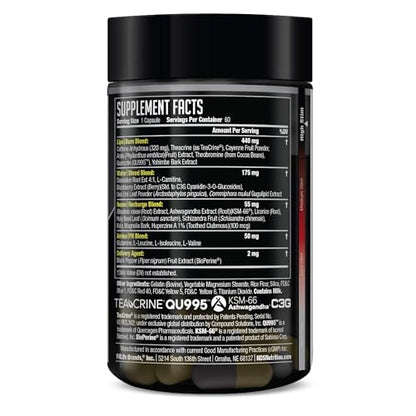 LIPORUSH NDS Nutrition XT - Super Concentrated Thermogenic with L-Carnitine & Teacrine