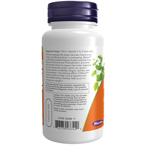 NOW Supplements, Relora 300 mg (a Blend of Plant Extracts from Magnolia officinalis