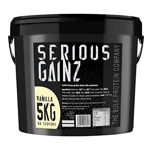 The Bulk Protein Company, SERIOUS GAINZ - Whey Protein Powder - Weight Gain, Mass Gainer 