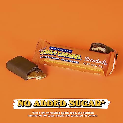 Barebells Soft Protein Bars Salted Peanut Caramel - 12 Count, 1.9oz Bars - Protein Snacks