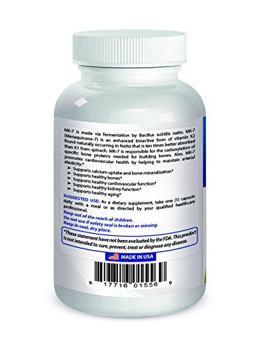 Best Naturals MK-7 100 mcg 60 Vcaps