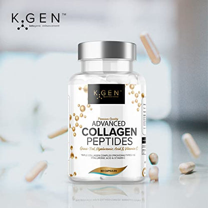 Pure Collagen Supplements Capsules Grass Fed Advanced Multi Collagen Peptides