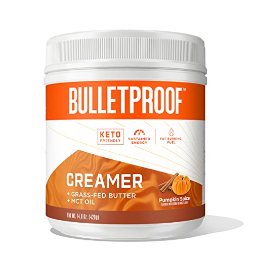 Bulletproof Pumpkin Spice Creamer, 14.8 Ounces, Keto Coffee Powder Creamer 