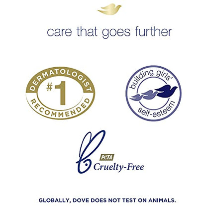 Dove Beauty Bar More Moisturizing Than Bar Soap for Softer Skin, Fragrance-Free