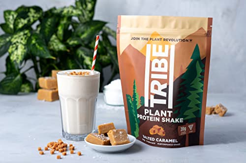 TRIBE Vegan Protein Powder - Salted Caramel - Pea and Rice Protein Blend - Vegan