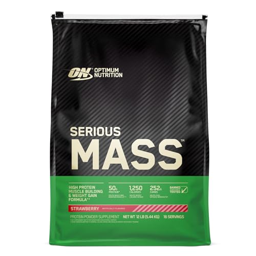 Optimum Nutrition Serious Mass Weight Gainer Protein Powder, Vitamin C, Zinc and Vitamin