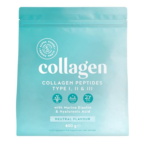 Collagen Powder with Hyaluronic Acid 400g - Collagen Peptides Supplement + Amino Acids