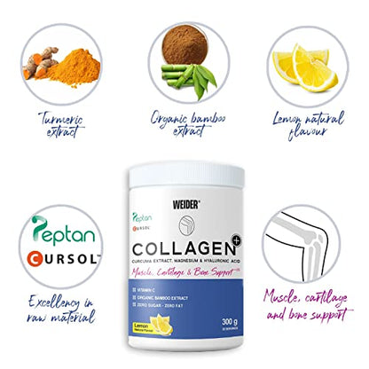 Weider Collagen Plus. Powder Preparation with Collagen peptides (Peptan), hyaluronic Acid