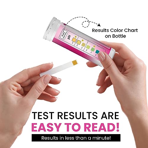 5-Minute Vaginal pH Test Kit for Women - 50 Premium-Quality Vaginal Heath pH Test Strips Included