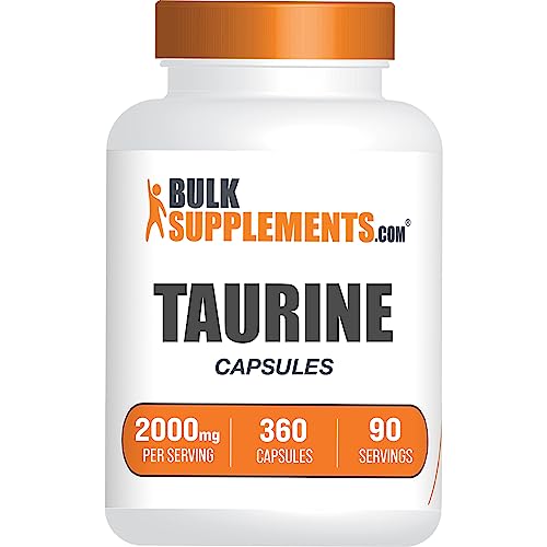 BULKSUPPLEMENTS.COM Taurine Capsules - Taurine Supplement, Taurine 2000mg