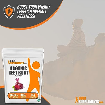 BULKSUPPLEMENTS.COM Organic Beet Root Powder - Beet Powder Organic, Beetroot