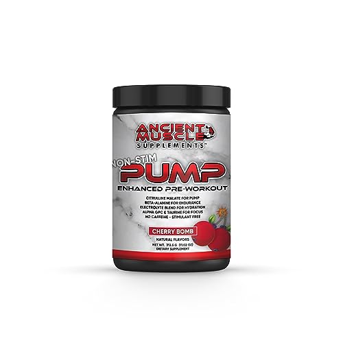 Ancient Muscle Pre Workout Stimulant-Free Pump Supplement - Citrulline Malate, Beta Alanine