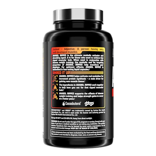 Nutrex Research Anabol Ripped Anabolic Muscle Builder for Men, 2-in-1 Muscle Builder